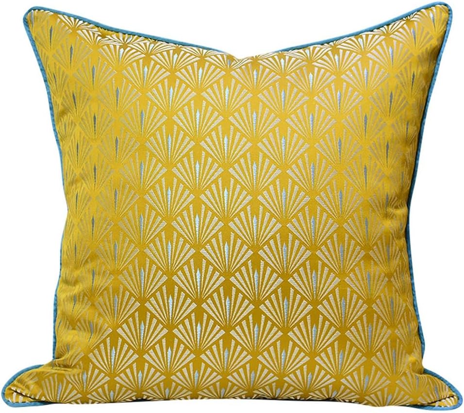 HBJWOV Yellow Living Room Pillow Home Decoration Model Soft Set Square Bag Cover