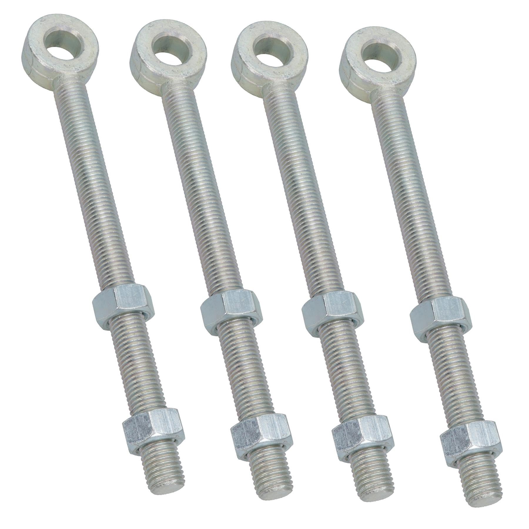 Swing Gate Long Eye Bolts Hinge + Nuts Adjustable Zinc Plated 20 x 200mm 1pc