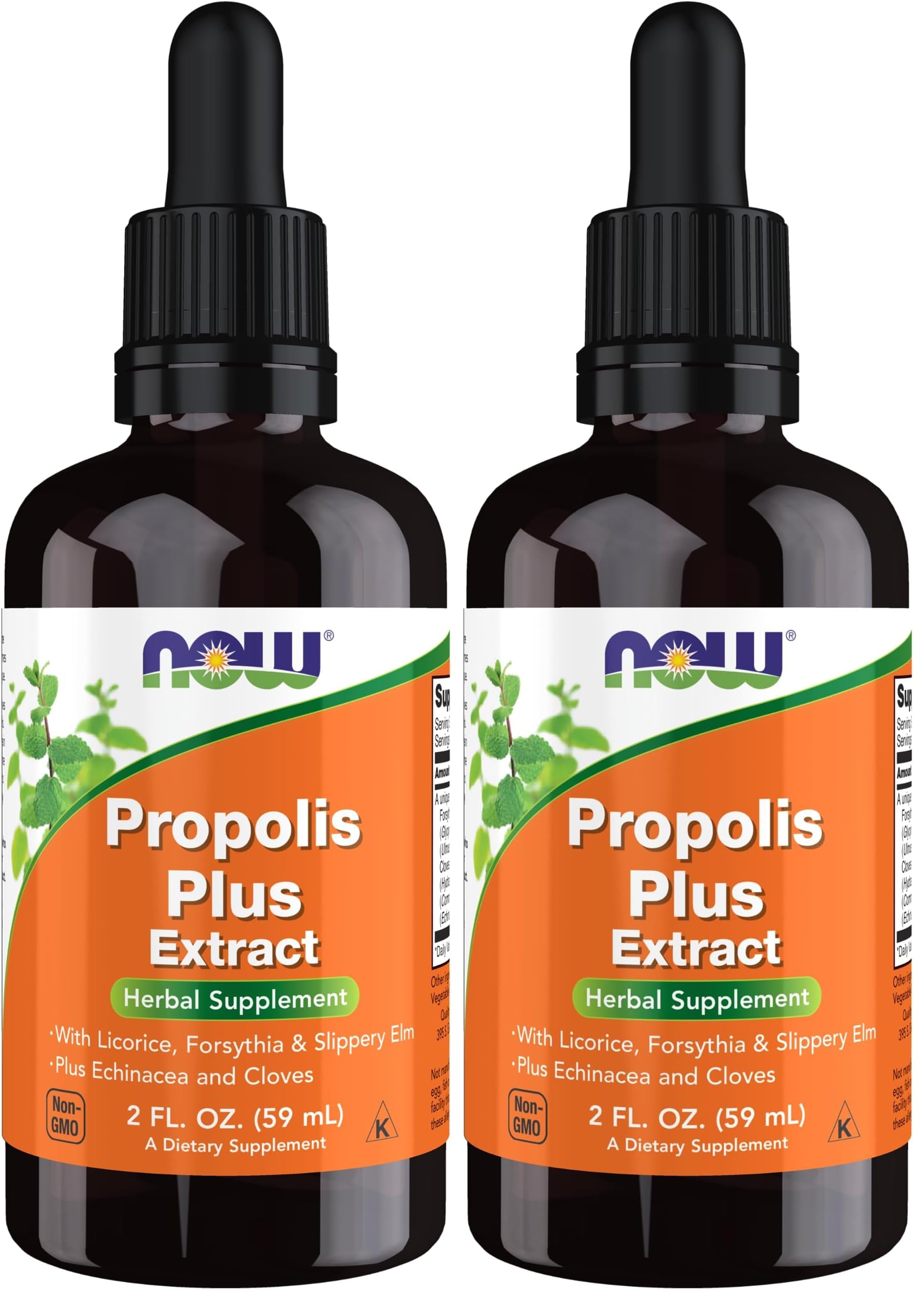 NOW Supplements, Propolis Plus Extract Liquid with Dropper, Herbal Supplement, 2-Ounce (Pack of 2)