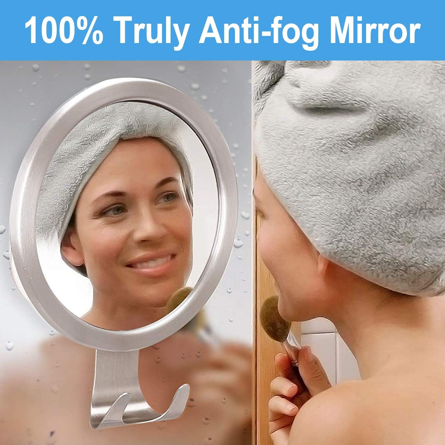 Ulinek Fogless Mirror, Shower Shaving Mirror New Upgraded AntiFog
