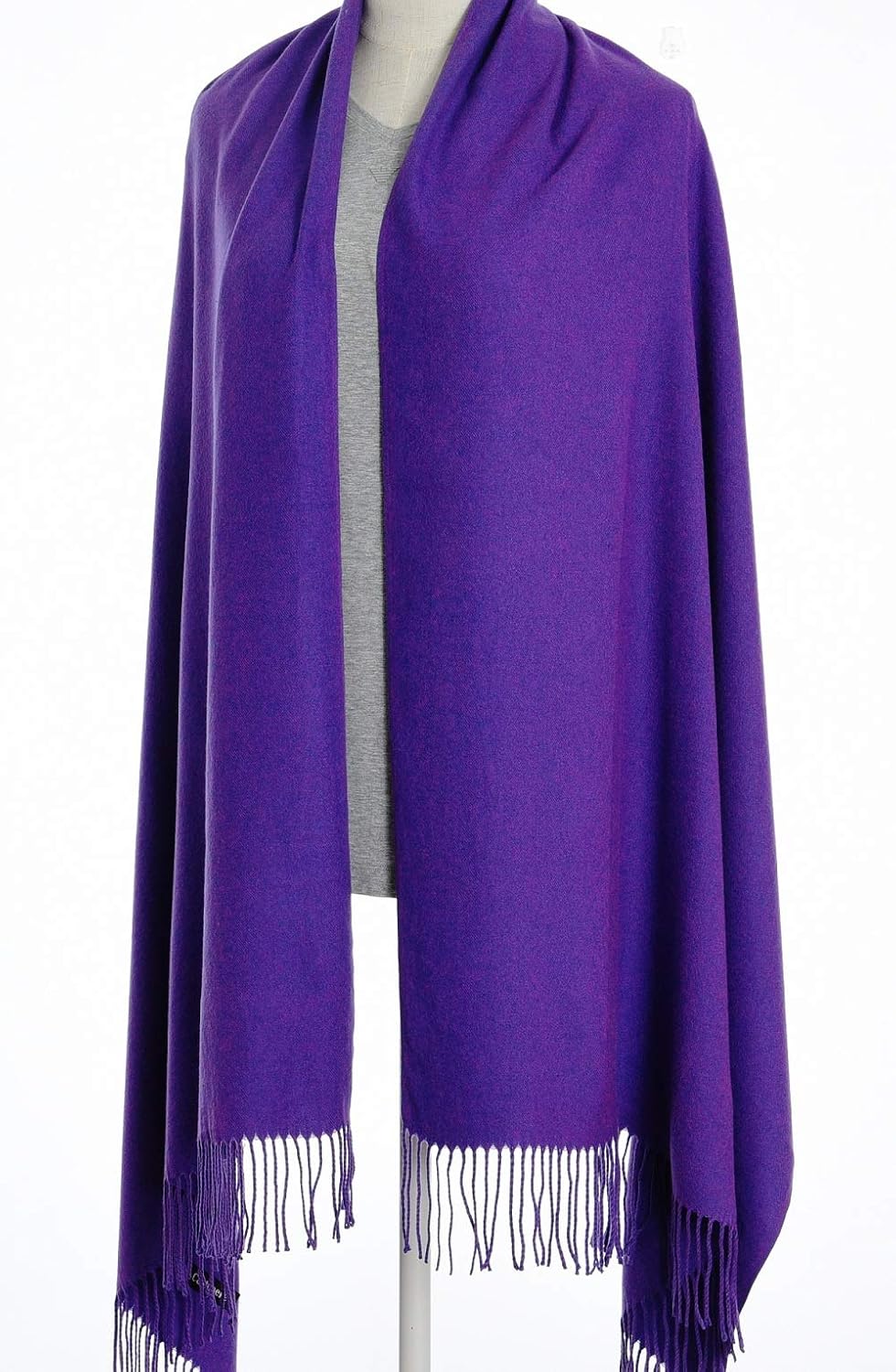 Womens Scarfs Large Soft Cashmere Feel Pashmina Scarves Shawls and Wraps for Evening Dress in Solid Colors - Image 4