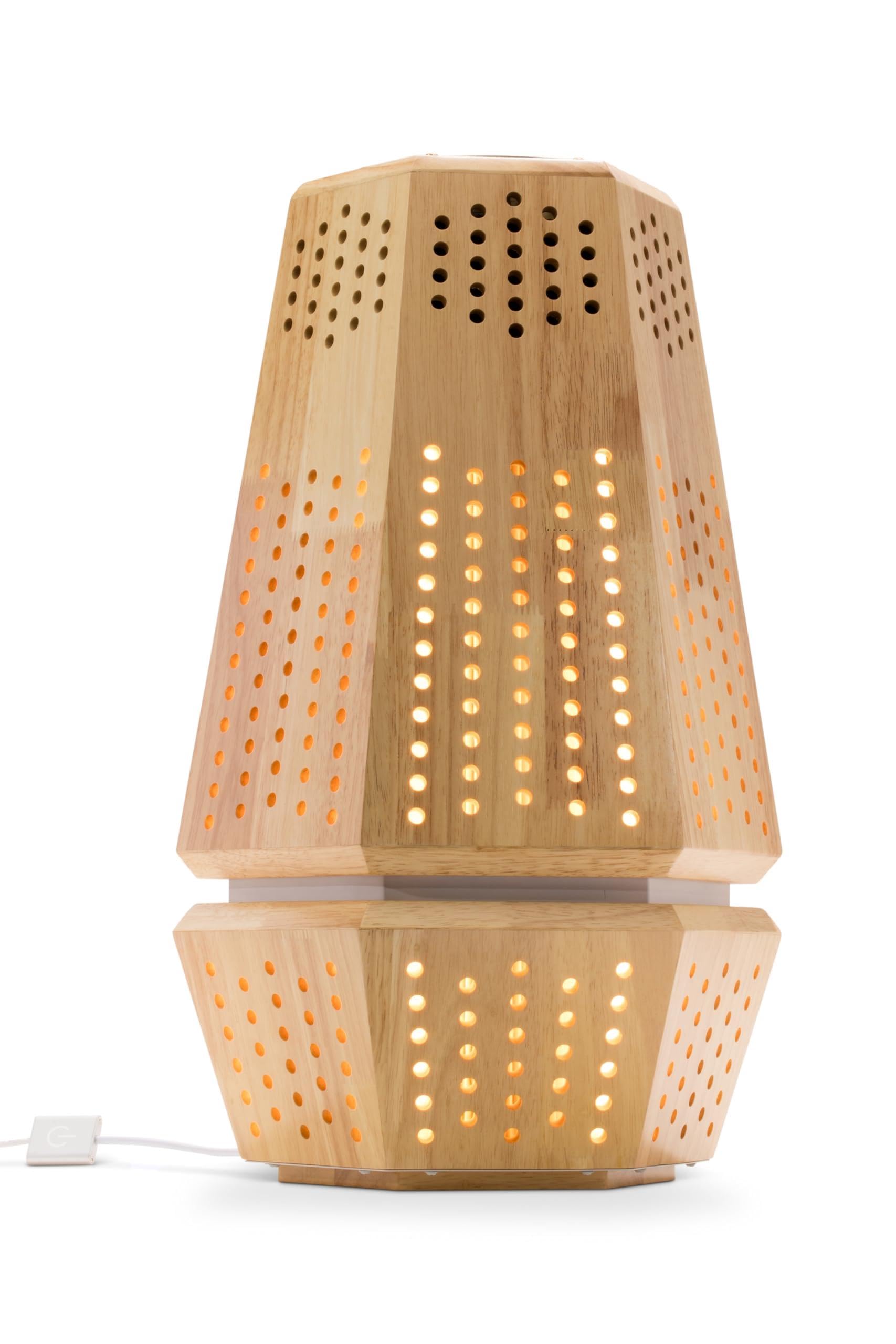 ArborFlow Max - Purificador de aire de madera – H13 HEPA y filtro de carbono para polvo, humo, pelo de mascotas y olores – Diseño silencioso y ecológico para el hogar y la oficina