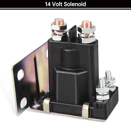 Miniatura 3 de EZGO TXT - Solenoide de 14 V y 4 terminales, se adapta al carrito de golf de gas EZGO TXT, OEM # 27153-G01, 27153G01, 612813