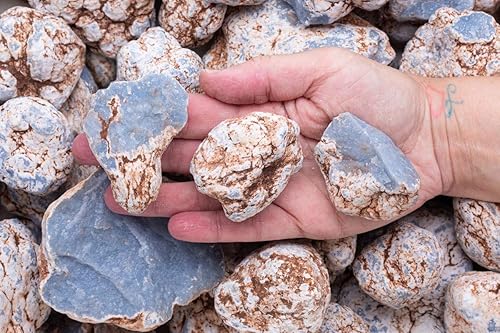 Miniatura 4 de Fantasia Materiales: 2 libras de piedras naturales en bruto de angelita de Perú