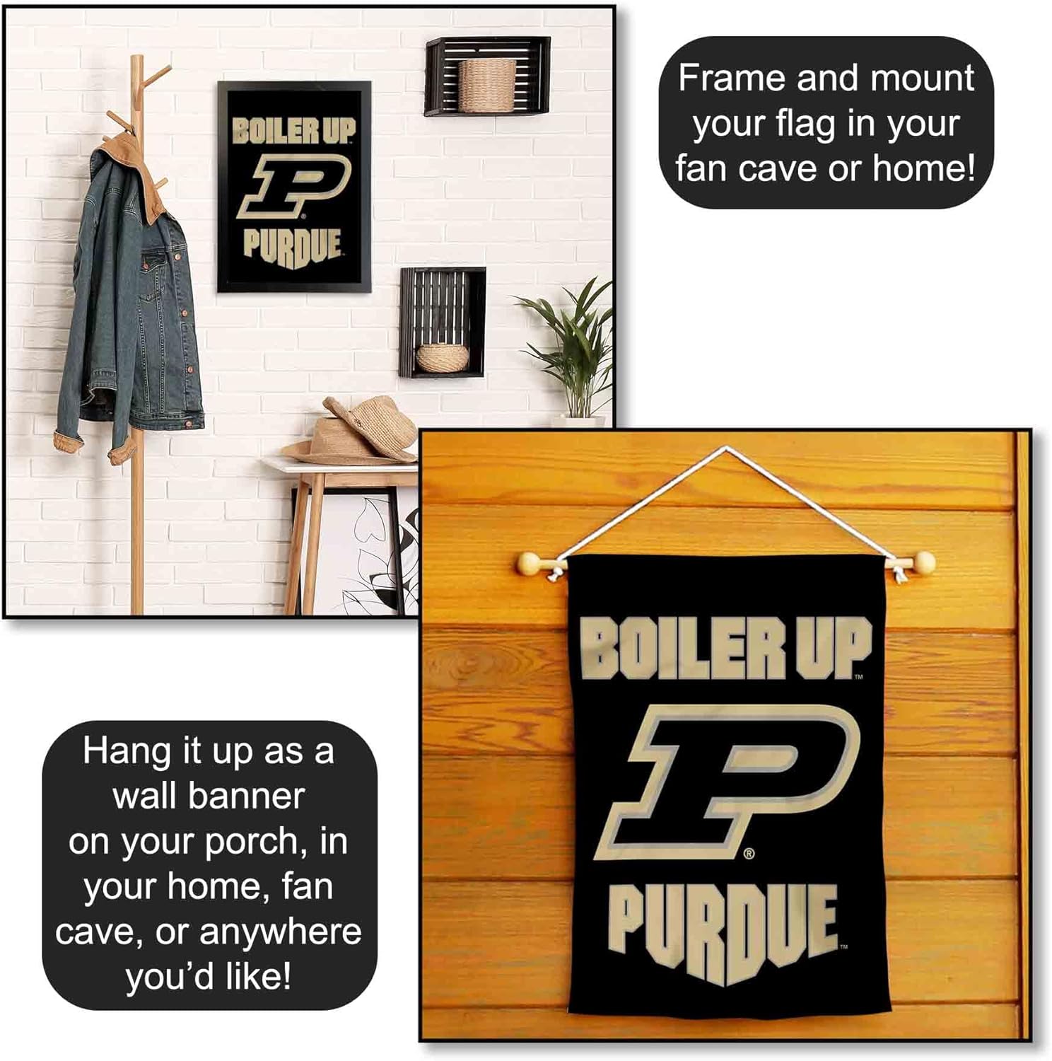 Purdue Boilermakers Boiler Up Garden Flag - Image 5