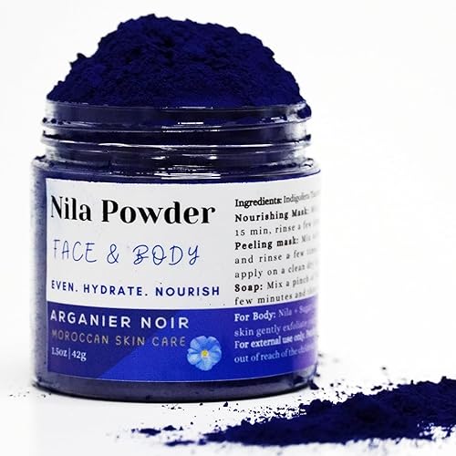 Arganier Noir Polvo marroquí Nila Azul Puro Nila 1.48 oz