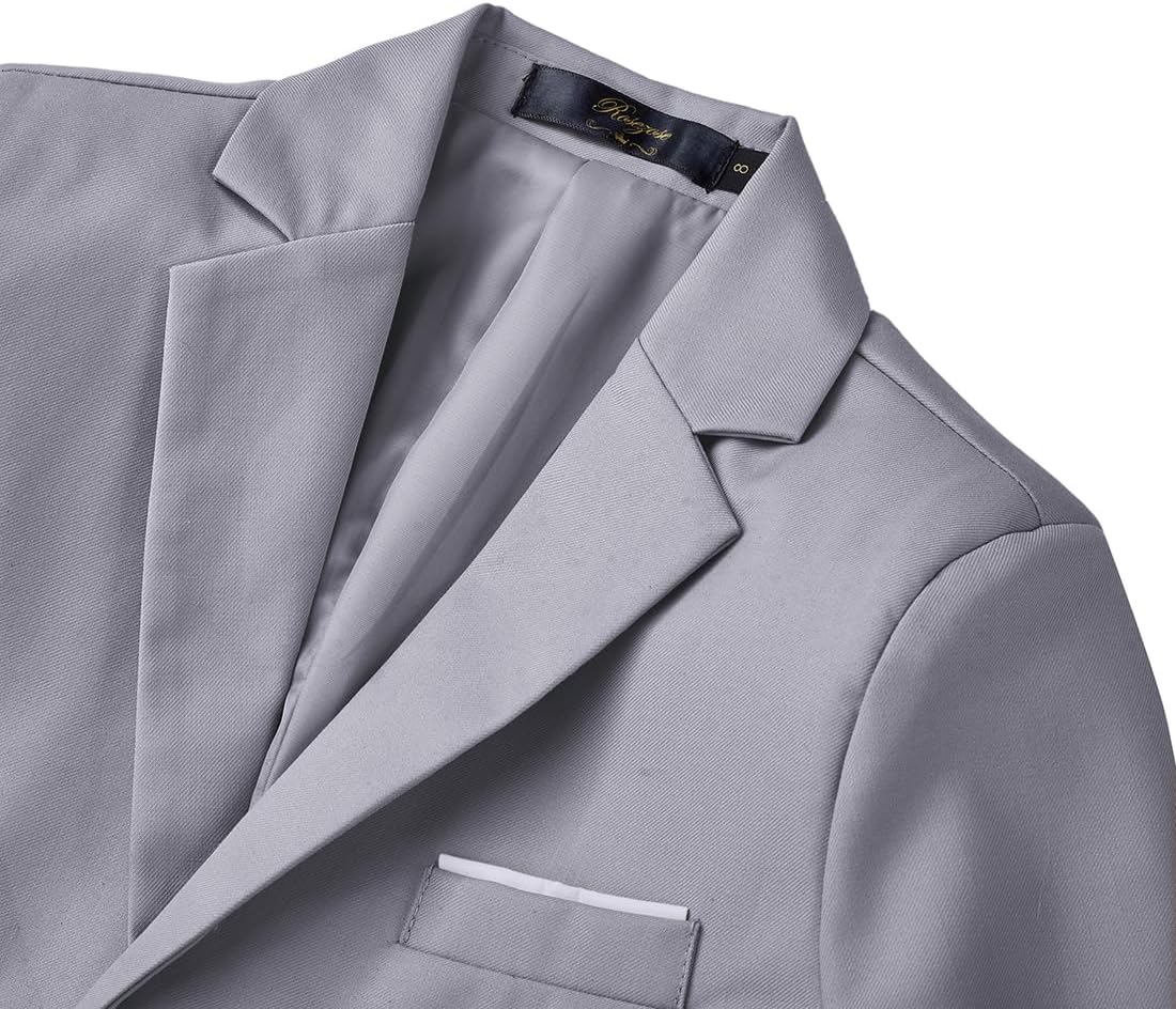 Kids Suits for Boys 5 Pieces Formal Suit Boys Dress Shirts Ring Bearer Outfit Slim Fit Dresswear Suit