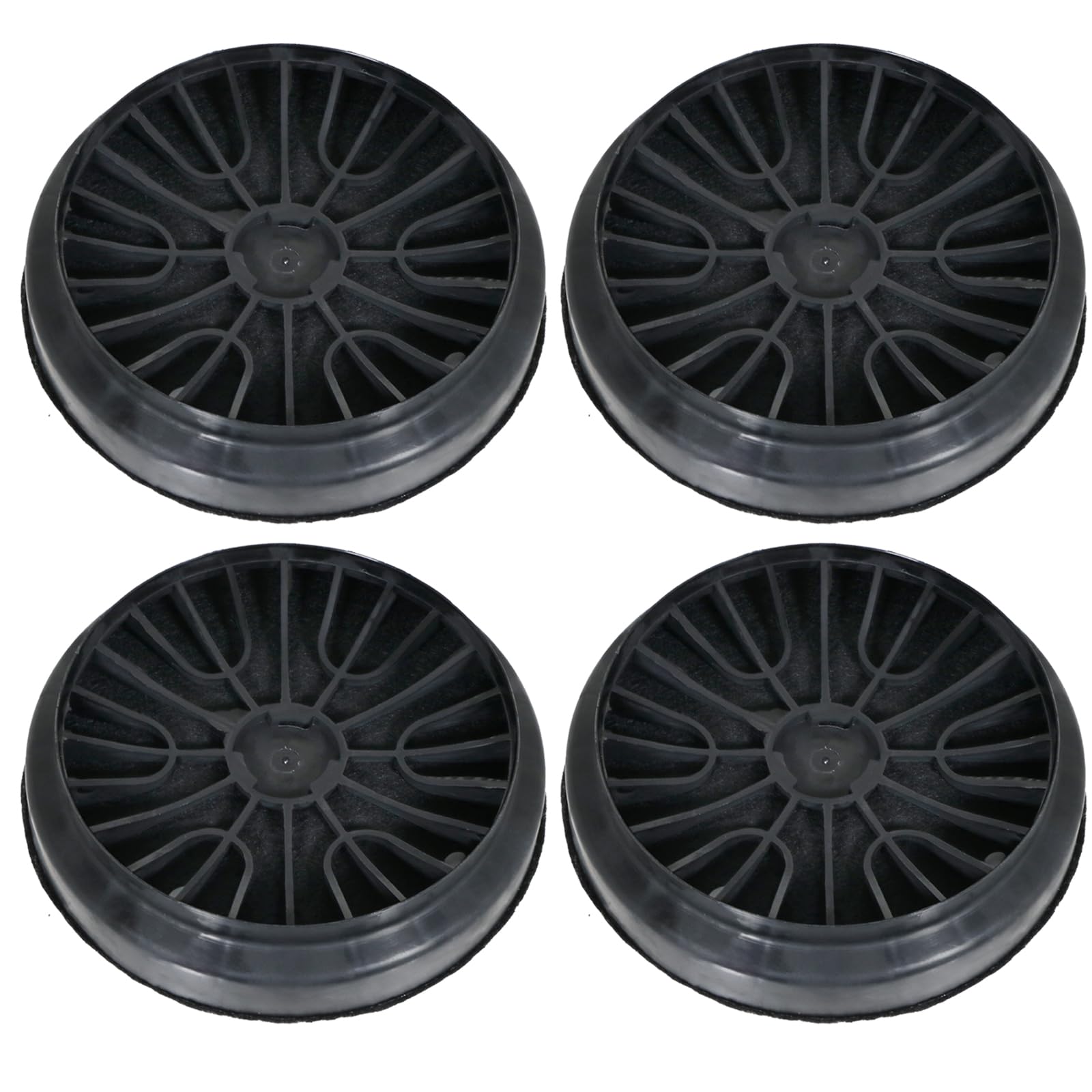 SPARES2GO Lot de 4 filtres à charbon pour hotte Neff D66B21N0GB D69B21N0GB 00743169 Z5138X1