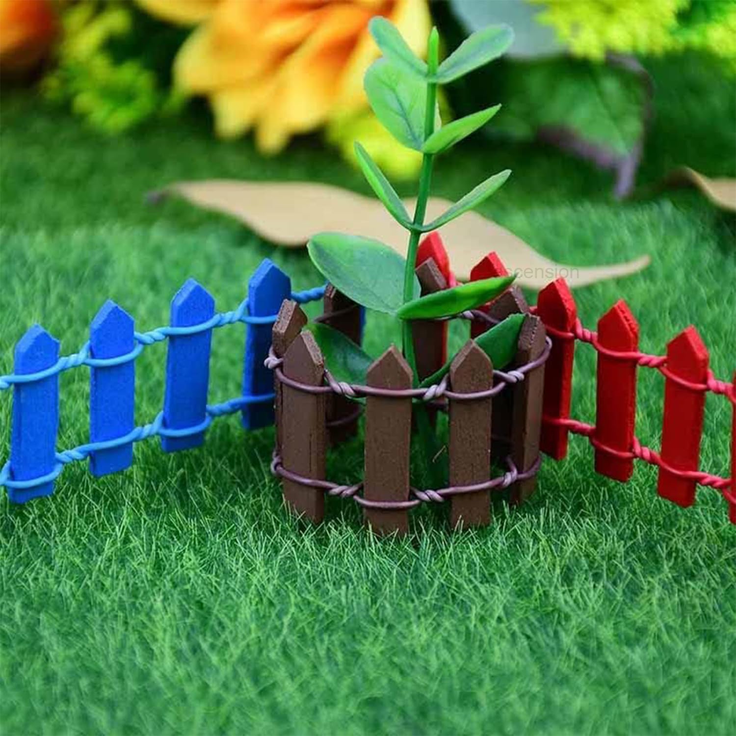 Mini Wooden Fences - Garden & Craft Decor -4