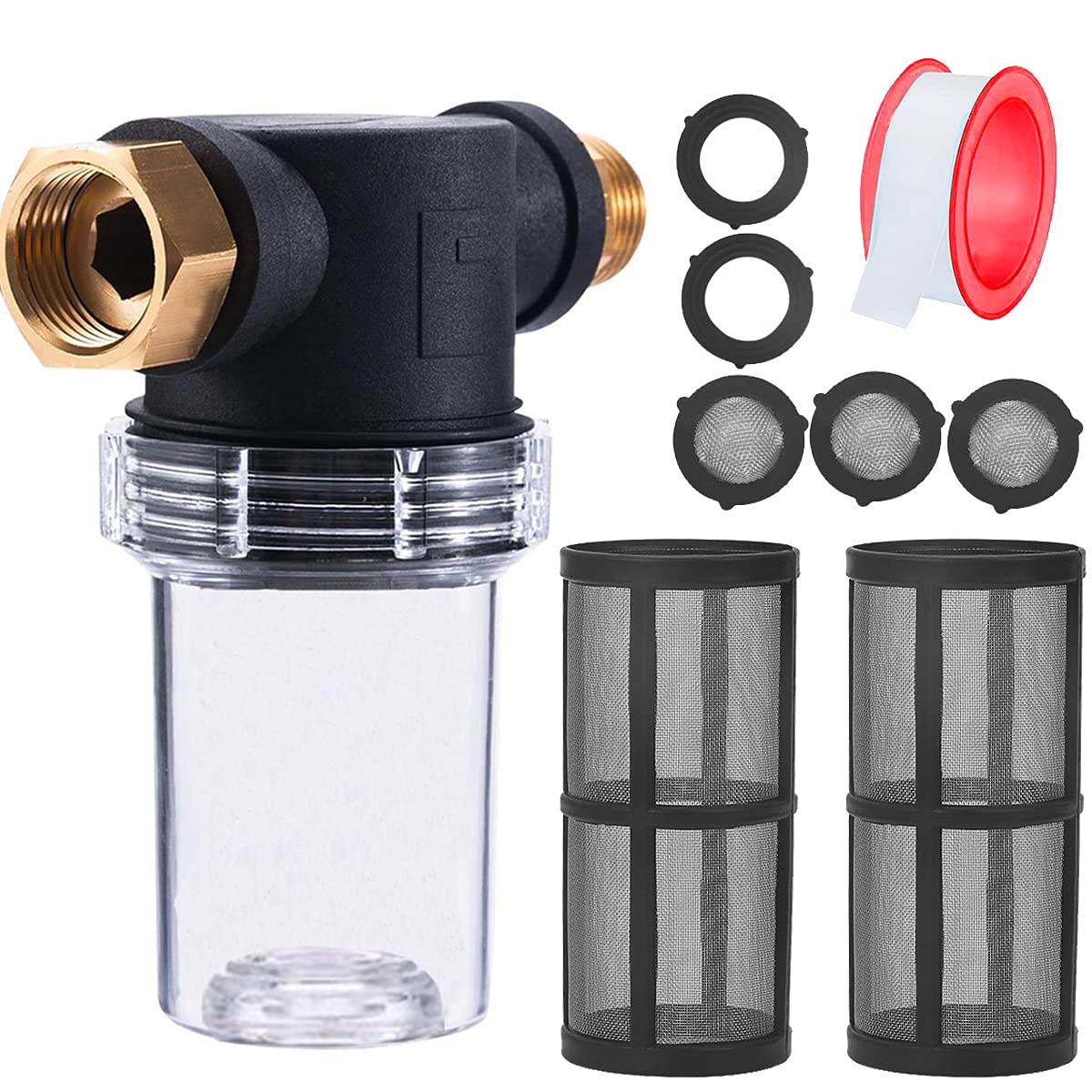 Buy QAQGEAR Garden Hose Sediment Filter, Garden Hose Filter for