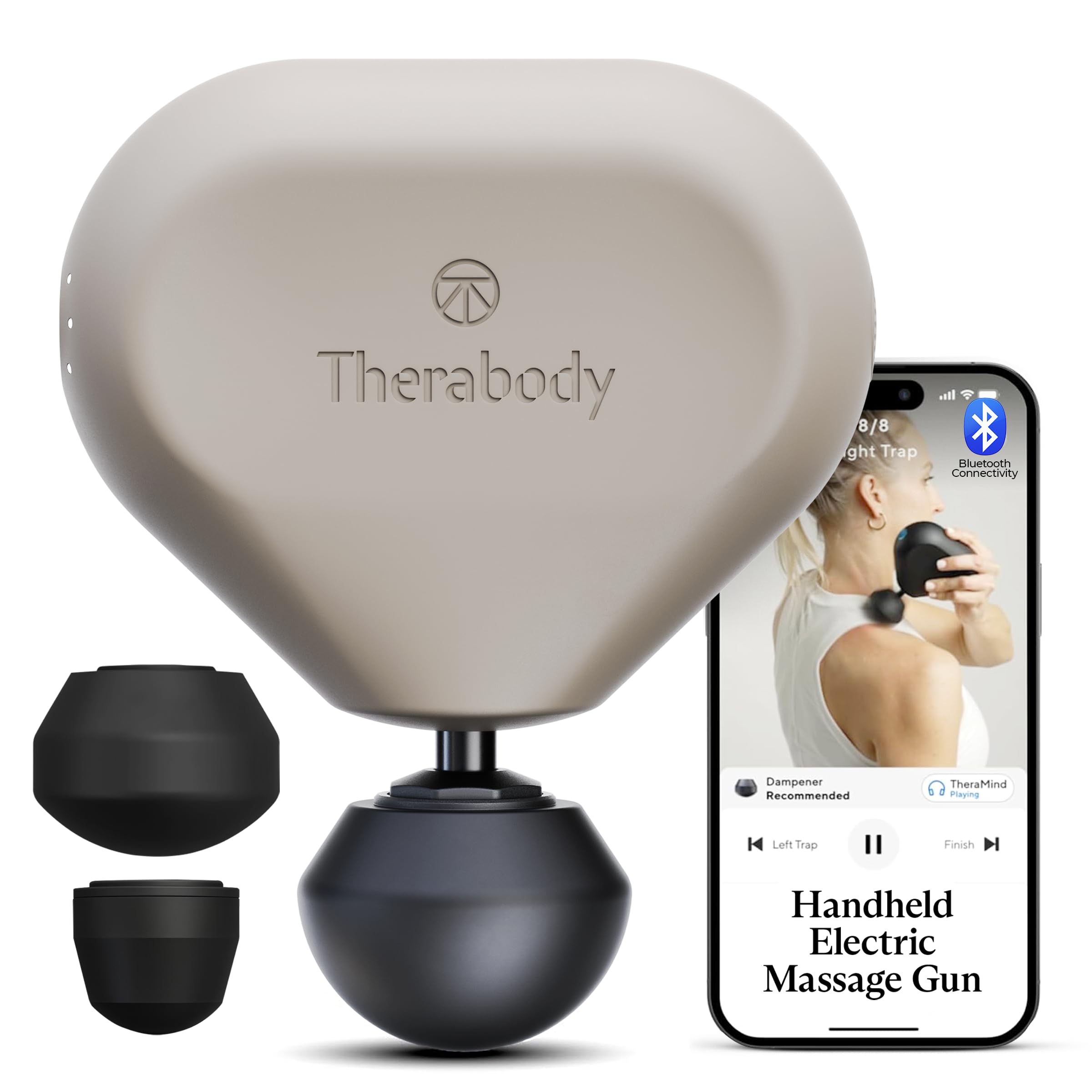 Mini (3rd Generation) by Therabody – Ultra-Portable Massage Gun and Travel Essential for Fast, Effective Pain and Tension Relief Anywhere (Oat)
