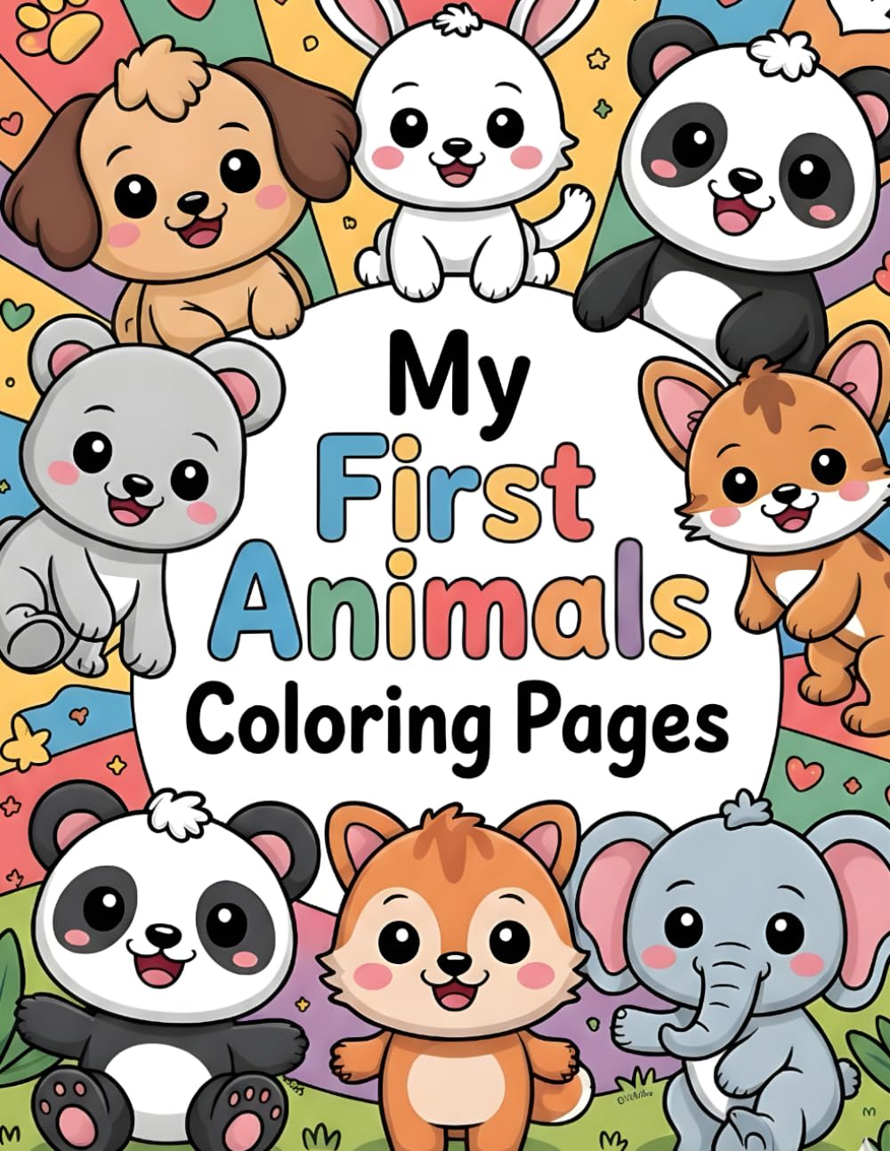 Cute Animal Coloring Book for Kids: Fun and Easy Animal Illustrations for Ages 2–6