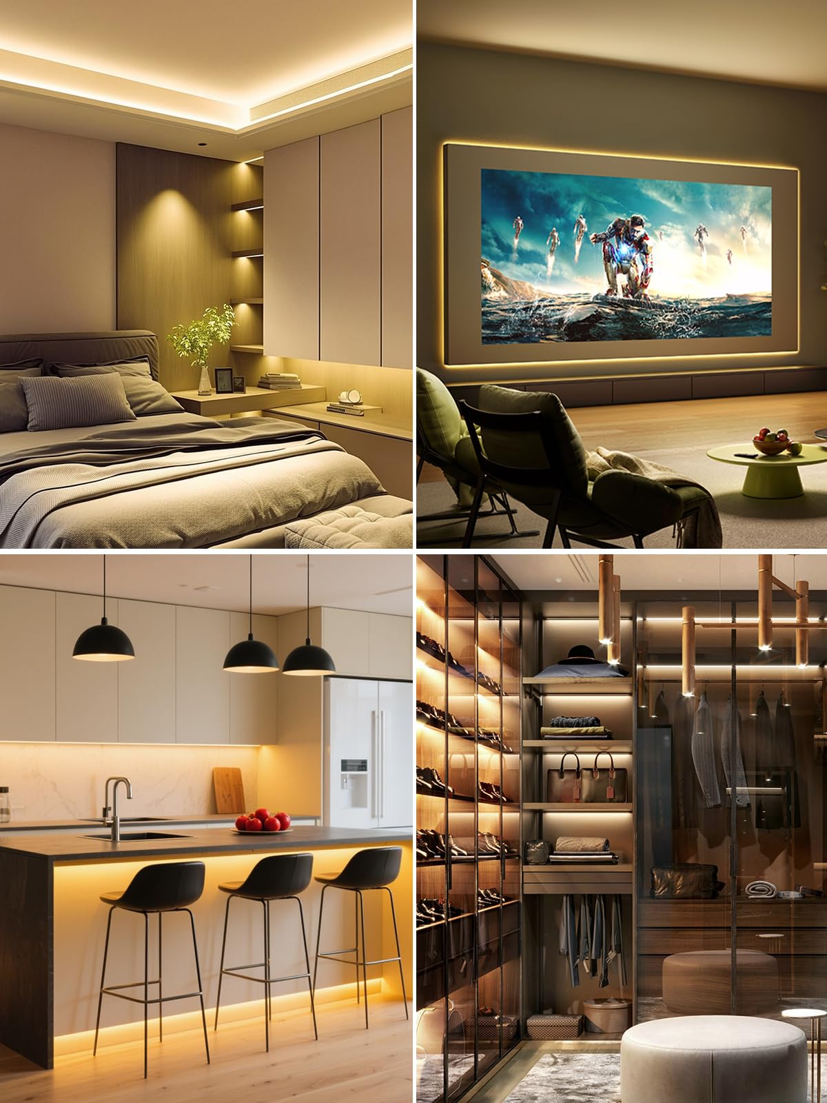 BRIMAX - Striscia LED Neon per Esterni, 10M, Luce Calda 3000K | Design Italiano, Silicone, IP67, Regolabile | Per un'Atmosfera Accogliente su Terrazzo, Giardino e Facciata