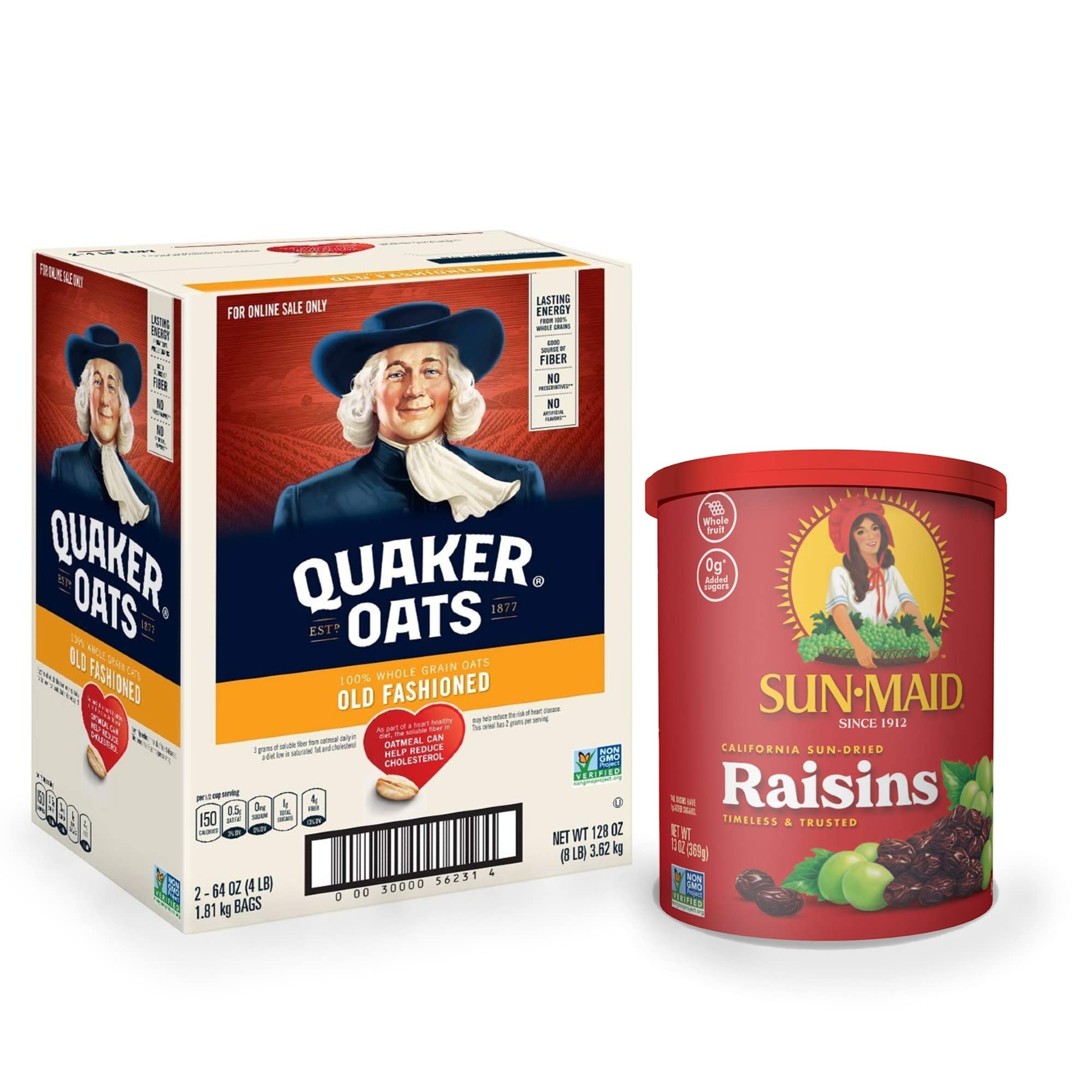 Quaker Oats & SunMaid Variety Pack California Raisins (13oz. Pack Of