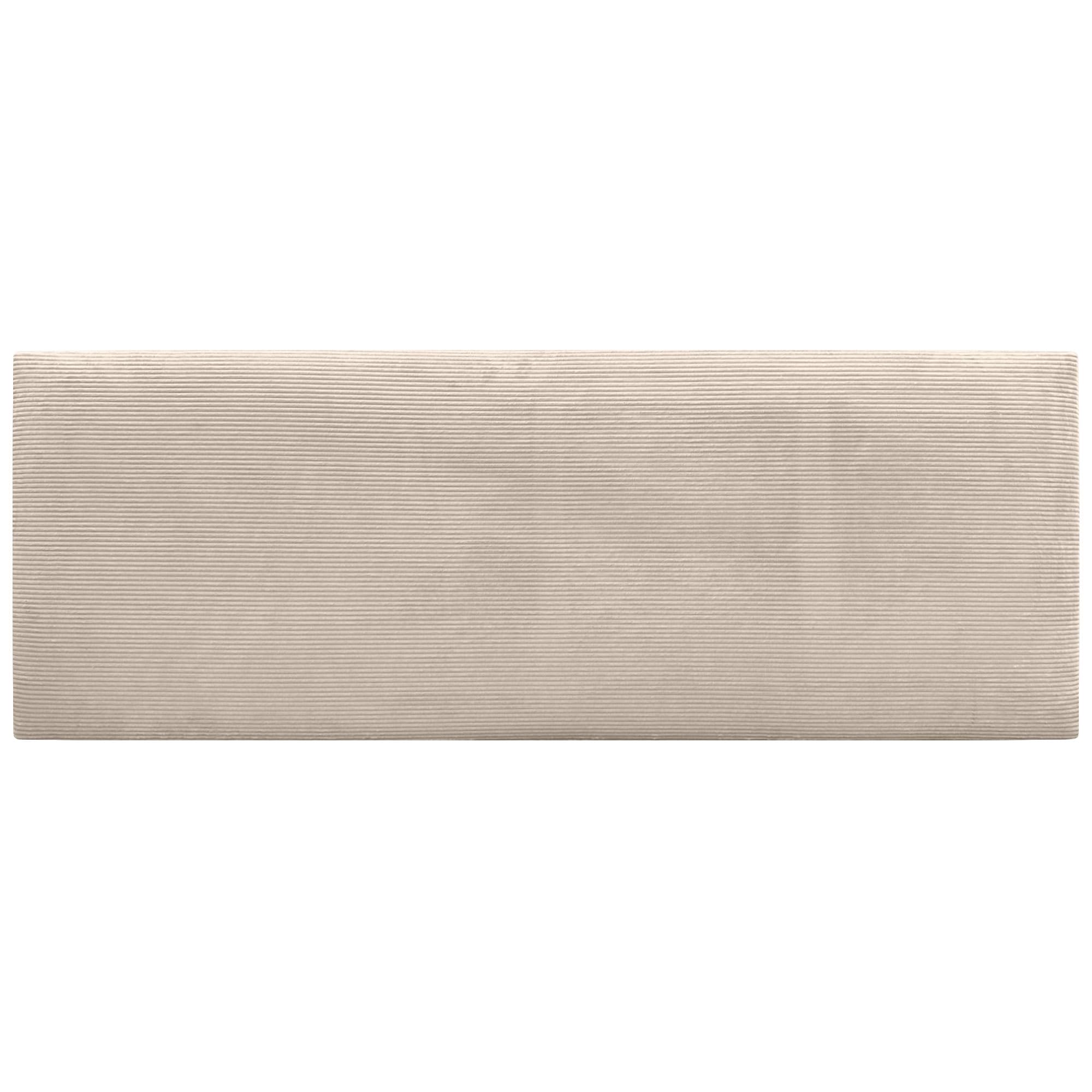 DHOME Premium Corduroy Gestoffeerd Hoofdeinde Samengesteld Uit Verwisselbare Zelfklevende Panelen Luxe Slaapkamer Opgevuld Beige 160cm