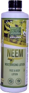 Neem Moisturising Face & Body Lotion 500ml | Ayurvedic Herbal Moisturizer for Oily to Normal Skin | Deep Hydration with Natural Neem Extract | Daily Nourishing Body Lotion for Men & Women