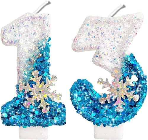 Miniatura 151 de Velas de números con purpurina de oro rosa de 2.8 pulgadas, muchos colores, regalos de cumpleaños de 22 años, velas de cumpleaños, velas de números