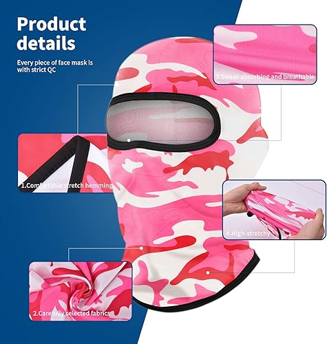 Miniatura 8 de YESLIFE Máscara de esquí de 2 piezas, pasamontañas para hombres y mujeres, esquí, snowboard, motocicleta y protección UV, sombrero