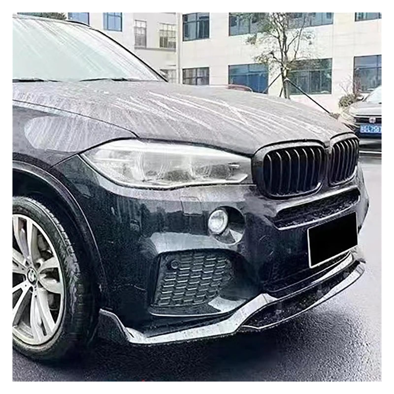 Alette Spoiler per Auto Per BMW Per X5 F15 M-Sport M50d SDrive25d 2014-2018 4 Pezzi/set Kit Spoiler Diffusore Paraurti Anteriore Splitter