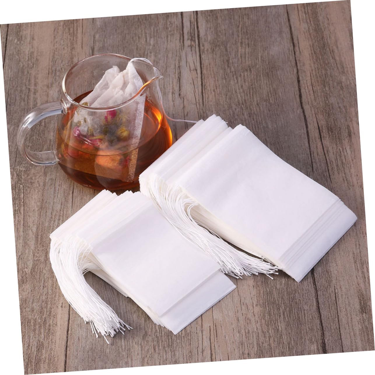 Amosfun 3 Juegos Bolsitas De Té Con Cordón Filtro De Té Bolsas De Filtro De Café Filtros De Té Vacíos Canvas Bag Infusor Te Pack De Te Bolsa De Té Bolsitas De Té Para Té Suelto 200 Uds * 3