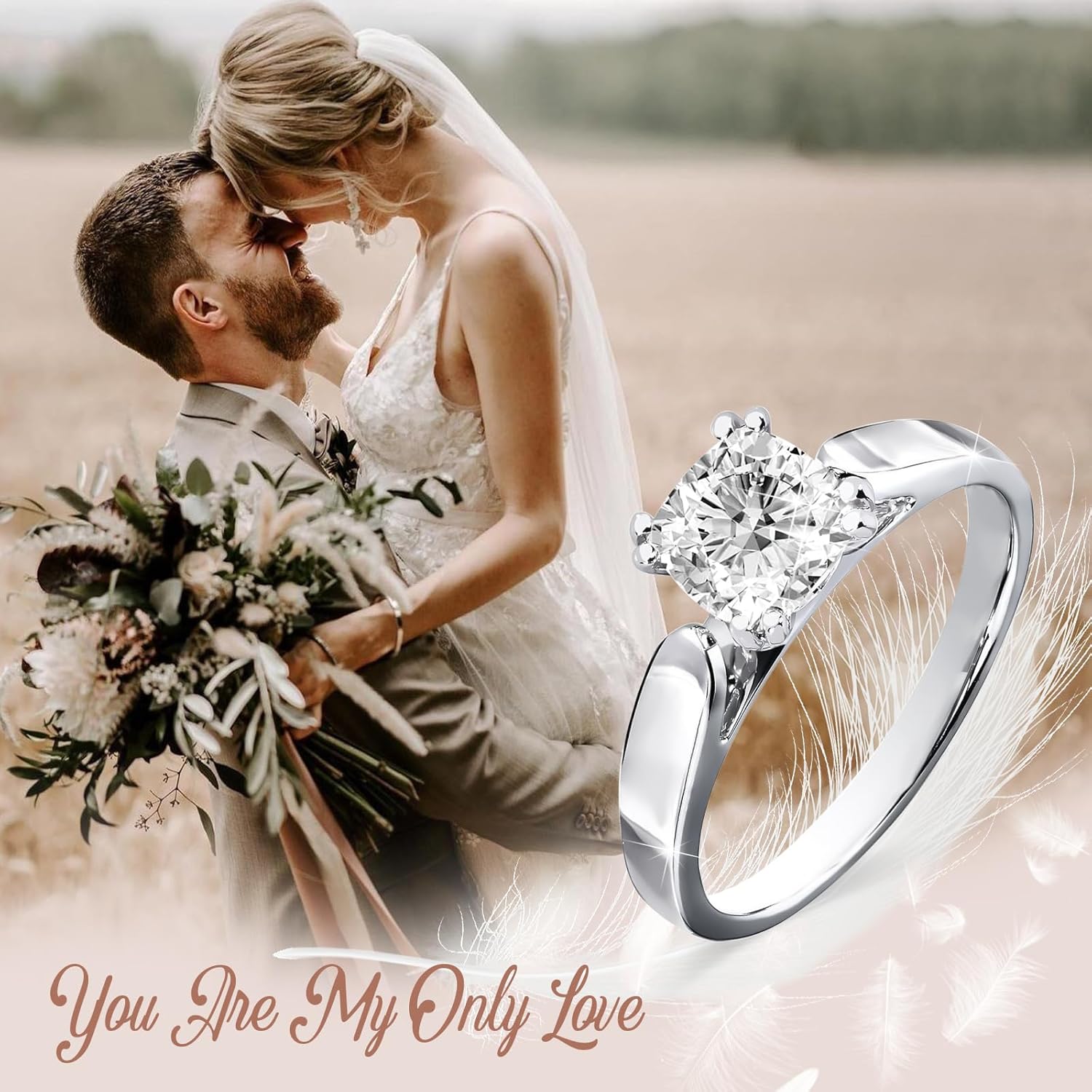 1-3ct Cushion Moissanite Engagement Rings for Women 925 Sterling Silver 10K 14K 18K Real Gold Solitaire Wedding Anniversary Promise Ring with Engraving