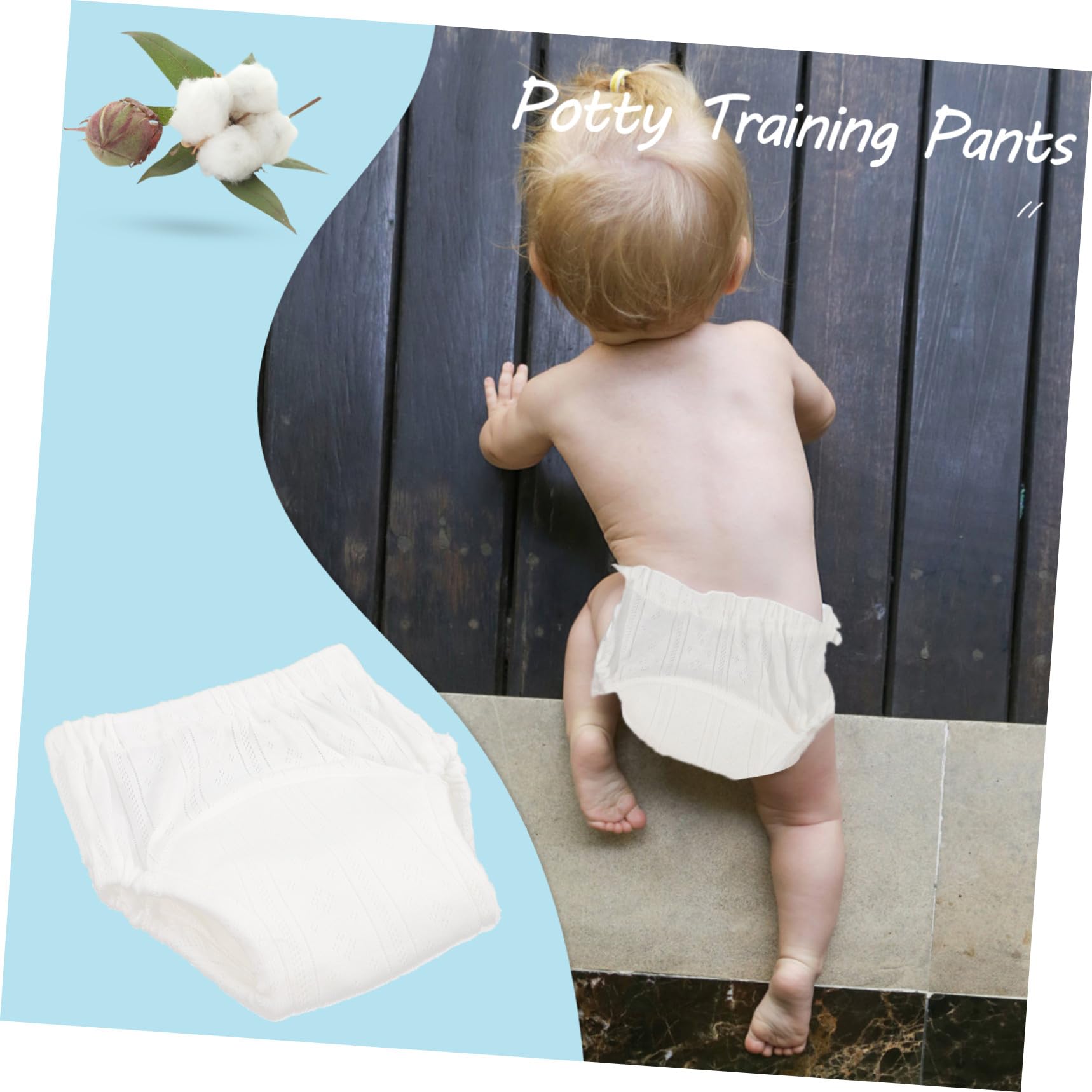 NOLITOY Pantalones de Entrenamiento para Bebés Pañal para Ñiño Algodón Transpirable Talla M (9-11 Kg) Ropa Interior Aprendizaje para Ir al Baño Uso Diario 5 Piezas