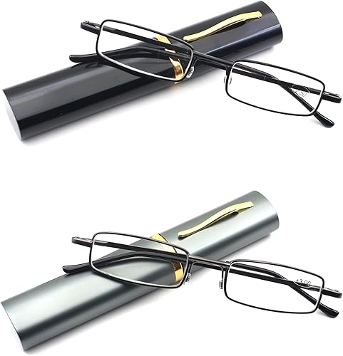 Miniatura 8 de Mini lentes de lectura con bolígrafo delgado con estuche de clip portátil, lectores de bolsillo pequeño para hombres y mujeres