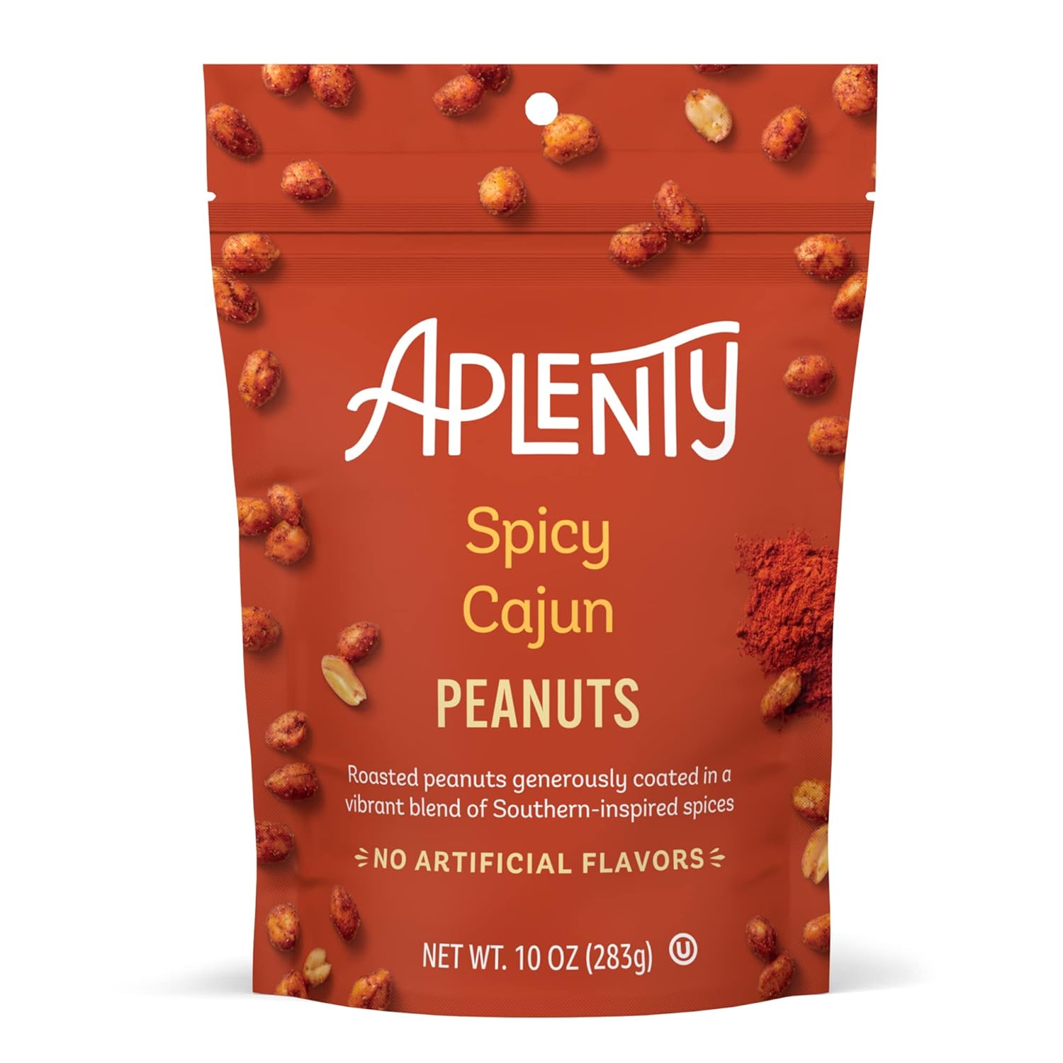 Amazon Brand Aplenty, Spicy Cajun Peanuts, 10 oz