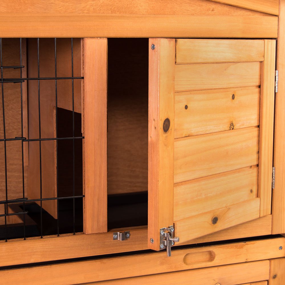 Home Discount Jaula de Madera para Mascotas, 2 Pisos, Bandeja Deslizante