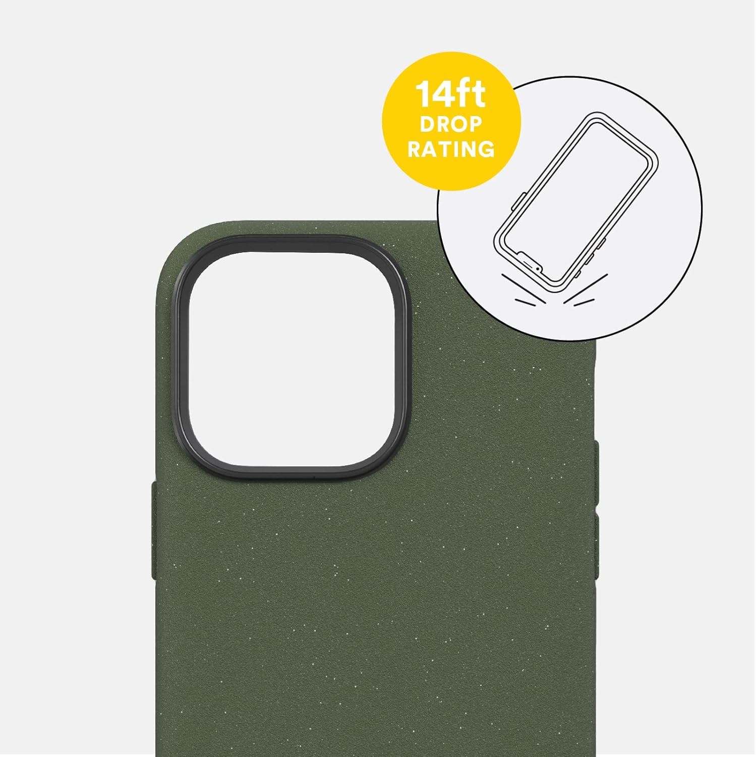 BodyGuardz Motus MagSafe for iPhone 14 Pro Max Case, Rugged Shockproof Technology, 14FT Military Grade Drop Protection, Vertical Self Stand, Compatible with MagSafe - Green