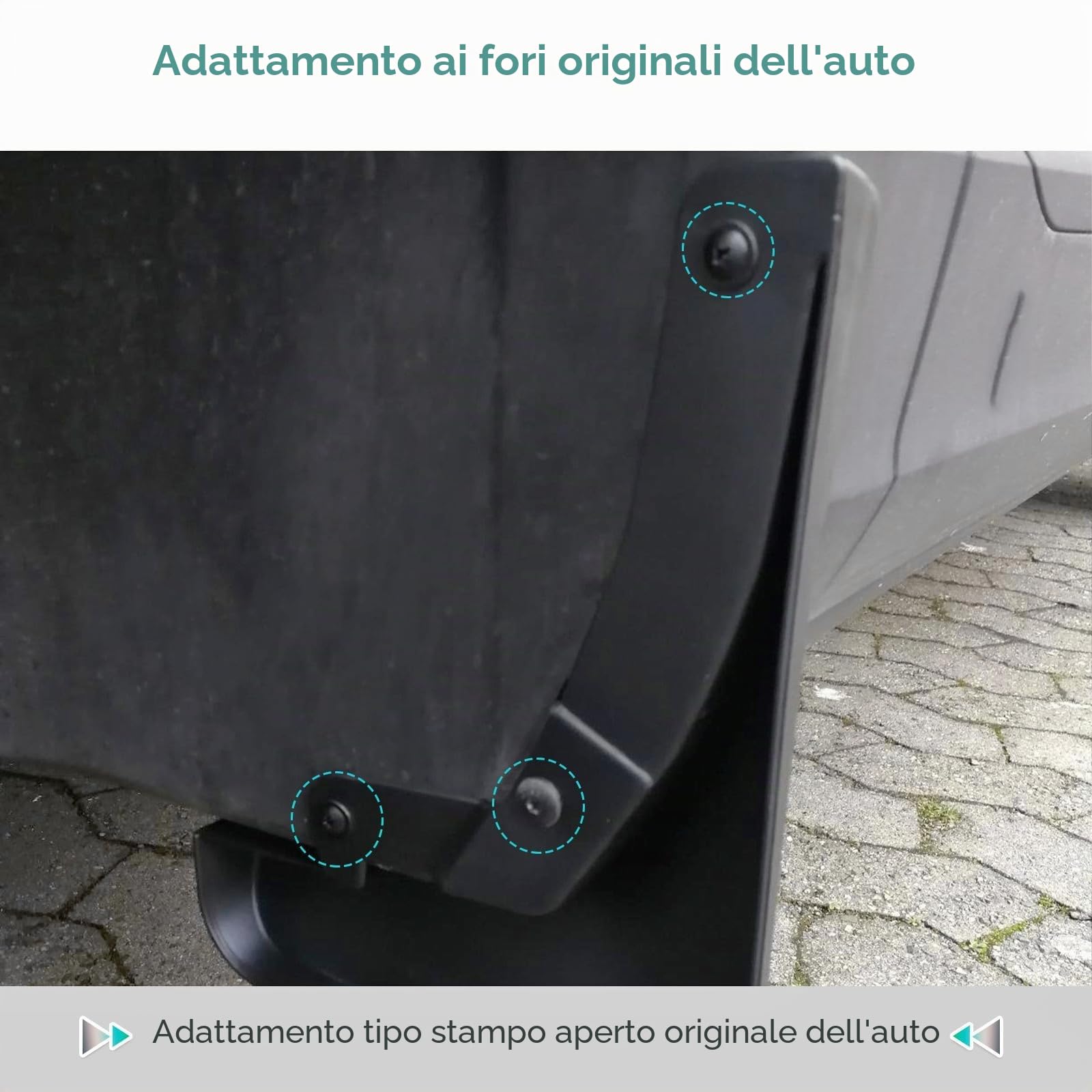 GAFAT Compatibile con VW ID.4 ID.5 GTX Pro Parafango 2021-2025 2026, Facelift ID4 2025 Paraspruzzi Anteriore e Posteriore, Non Necessita di fori in Plastica ABS, ID.4 Accessori (4 Pezzi)