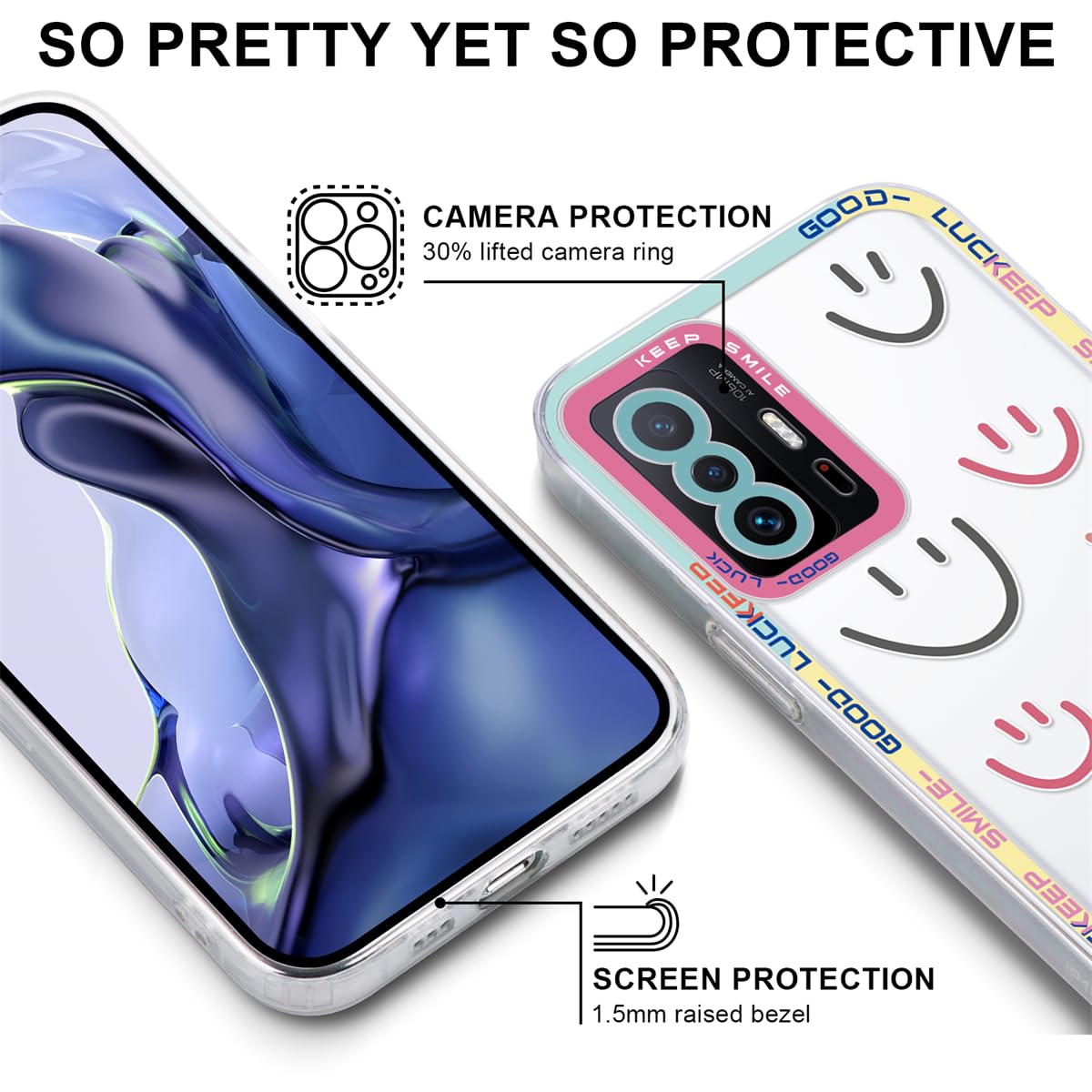 Cover Silicone Anti Colpi per Xiaomi 11T 5G/11T Pro 5G Disegno Fiori 02