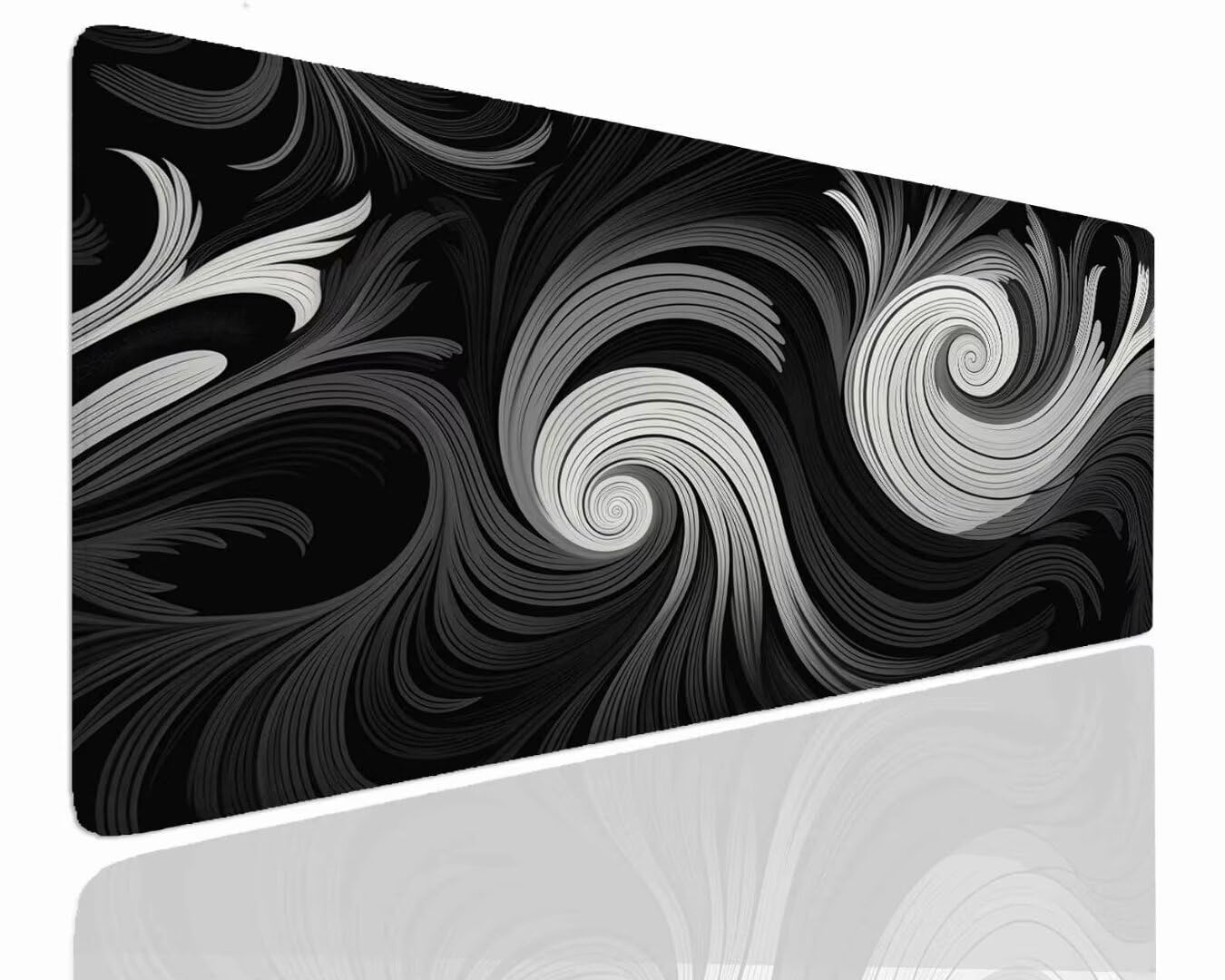 Alfombrilla Ratón Gaming Grande, Alfombrilla de Ratón Gaming Mouse Pad XXL 1000x500x4mm Protector Escritorio, Tapete Alfombrilla Escritorio Desk Mat con Bordes Cosidos Decor Alfombrilla Antracita J-30