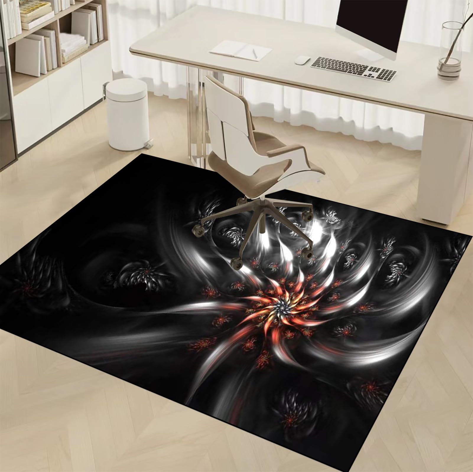 Dywan Krzesło Gamingowe, Ochraniacz Podłogi Wózki Inwalidzkie Biuro, Mata Ochronna Na Podłogi, Antypoślizgowa Mata Do Komputera Do Gier Na Podłogę 120 x 160 cm