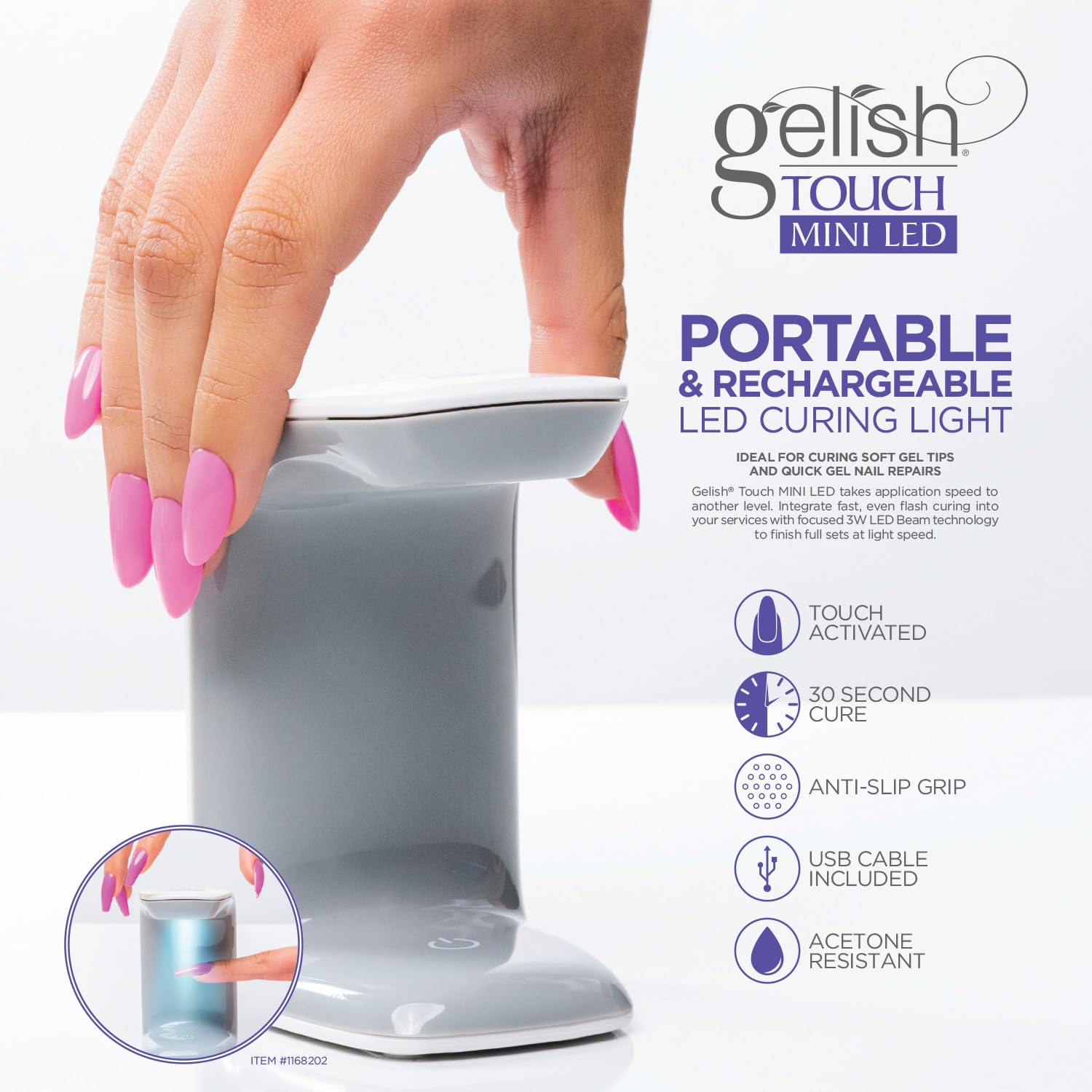 Amazon.co.jp: Gelish MINI ポータブル&充電式USBタッチLEDライト