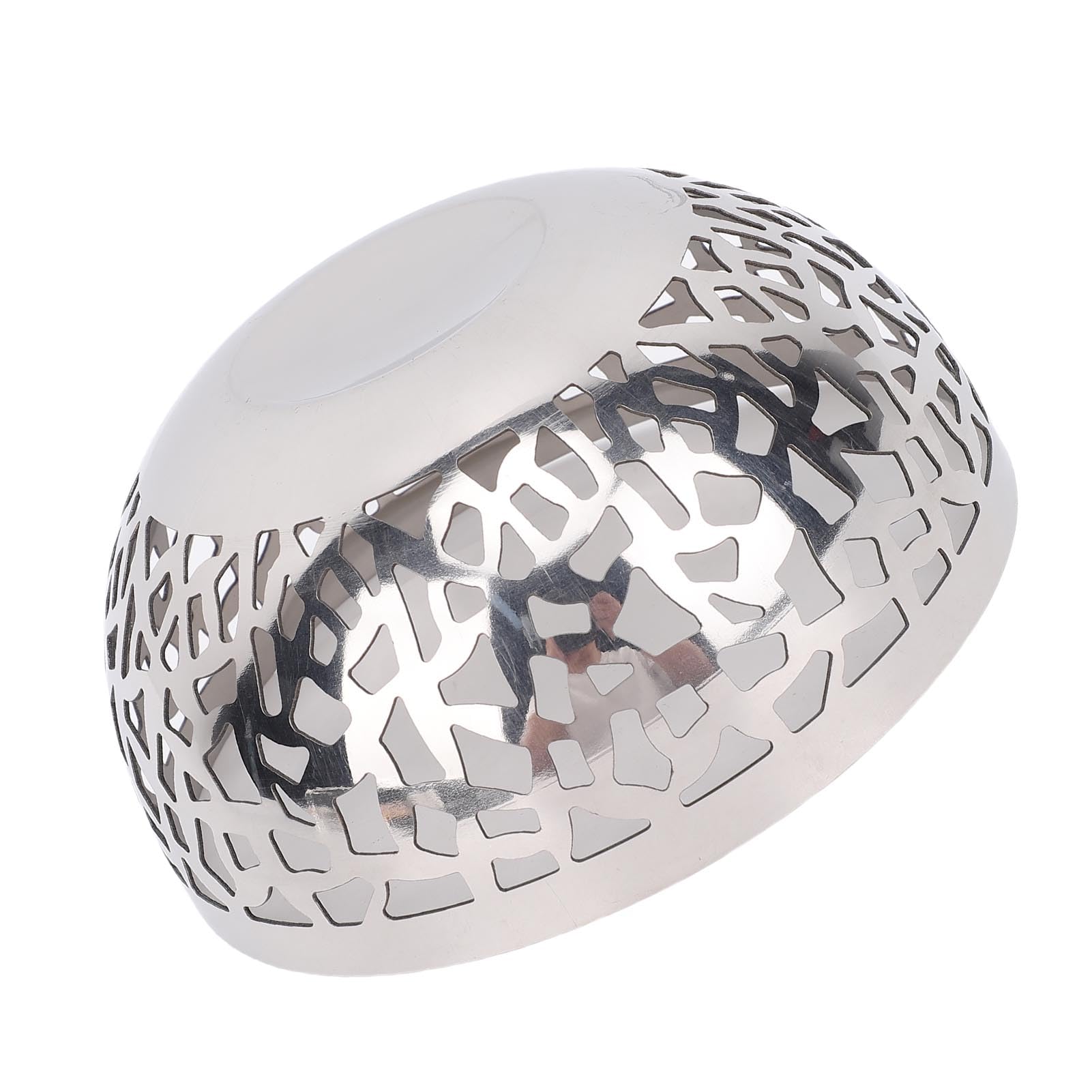 SIXRUN Porta di Ciotola da Frutta in Acciaio Inossidabile Grande Cesto Decorativo Moderno per Controsoffitto da, Organizzatore per Frutta e Verdura con Ampio Design a Livello di (20 cm)