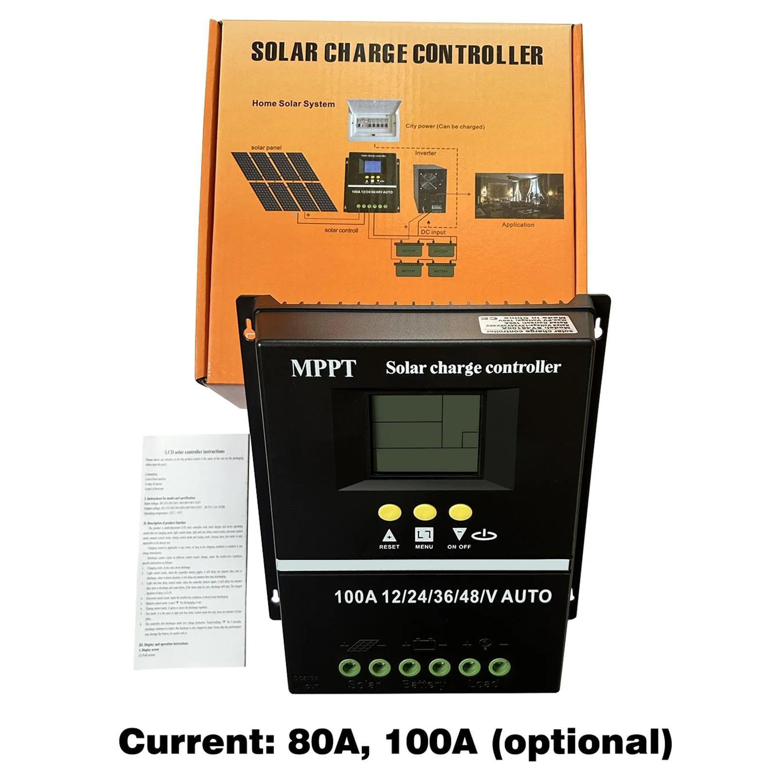 Regulador solar USB, regulador de carga solar ajustable con pantalla LCD | panel de carga de monitoreo intuitivo para , villa, , luces de calle, yate