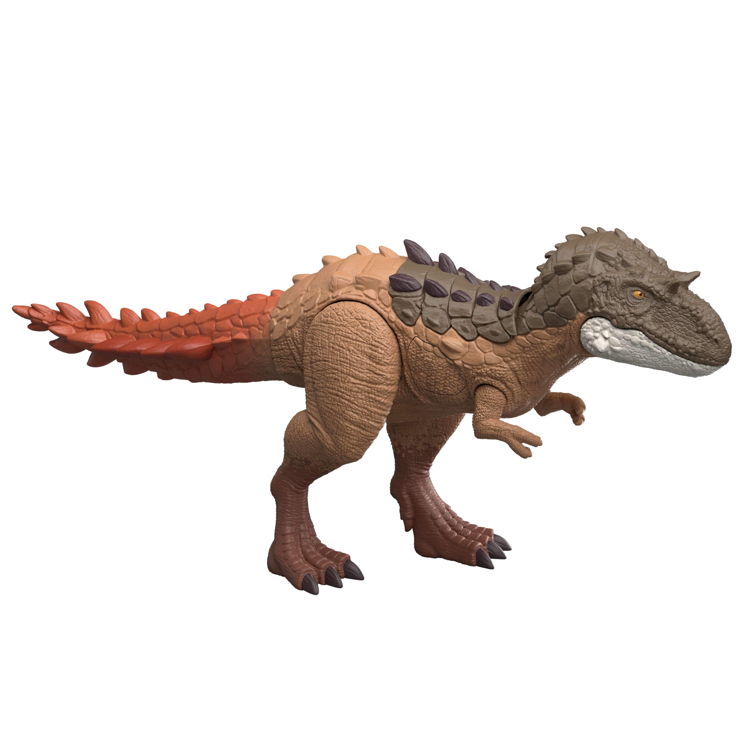 Mattel Jurassic World - Gorgosaurus Gigantic Thrashers, dinosauro di grandi dimensioni con 2 azioni d'attacco incluse e funzioni di evoluzione speciali, 4+ anni, JKL86