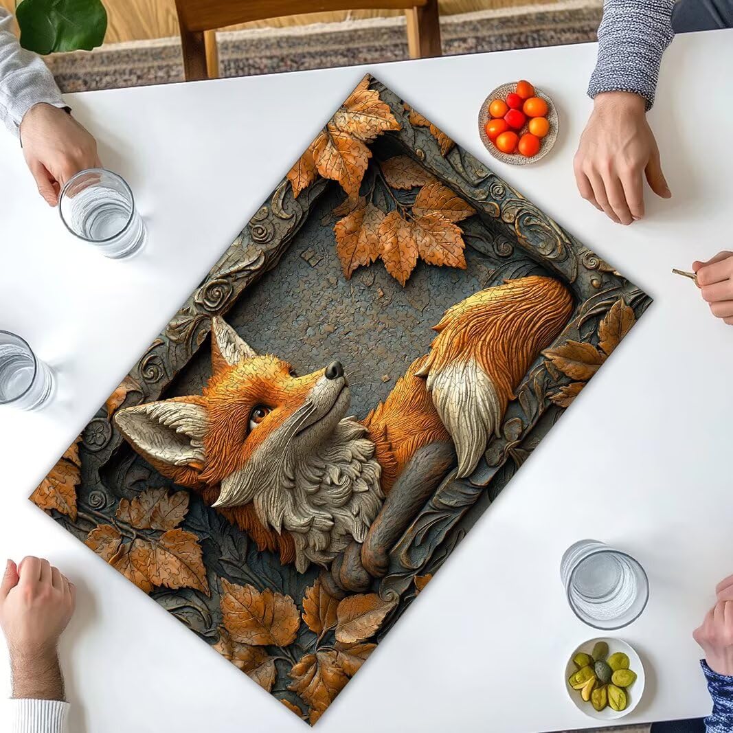 Puzzle Volpe, Puzzle 2000 Pezzi Adulti per Decor, Regalo Donna/Uomo -8992