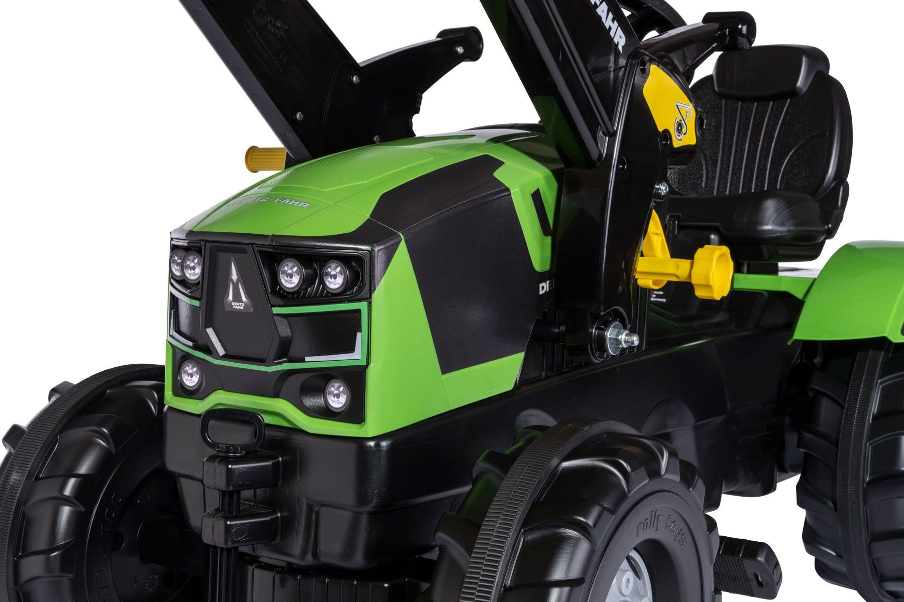 Rolly Toys rollyFarmtrac DEUTZ-FAHR (Trettraktor für Kinder, von 3 bis 8 Jahren, verstellbarer Sitz, Spielfahrzeug) 611201