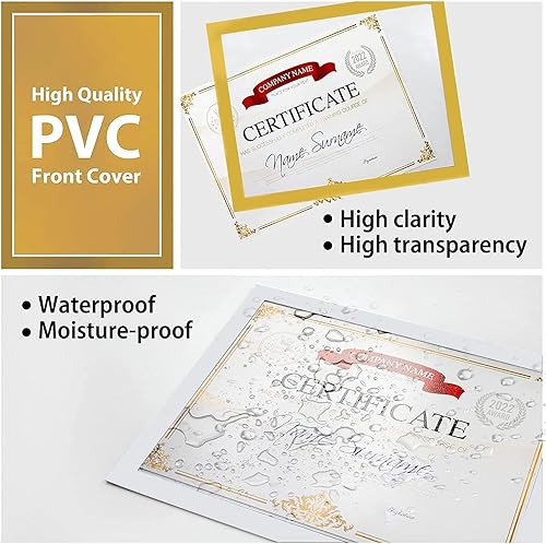 Miniatura 3 de MANMANTAO 4 soportes magnéticos para letreros de 8.5 x 11 pulgadas, marcos de fotos autoadhesivos con borde magnético duradero y PVC transparente