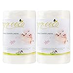 wegreeco Cloth Diaper Liners - Unscented Diaper Liners, Fragance Free Cloth Diaper Liners - 100 Sheets Per Roll (2 Roll)