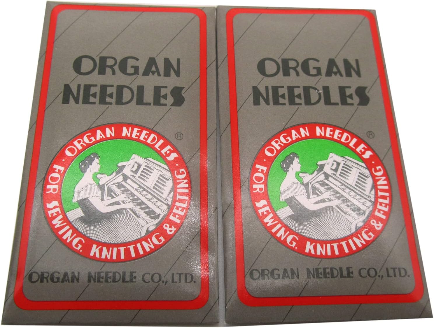 Organ Needle - 20PCS Organ Titanium HAX1PD 15X1PD Home Sewing Machine Flat Shank Needles (in CKPSMS Clear Plastic Box) (Needle Size:12/80)