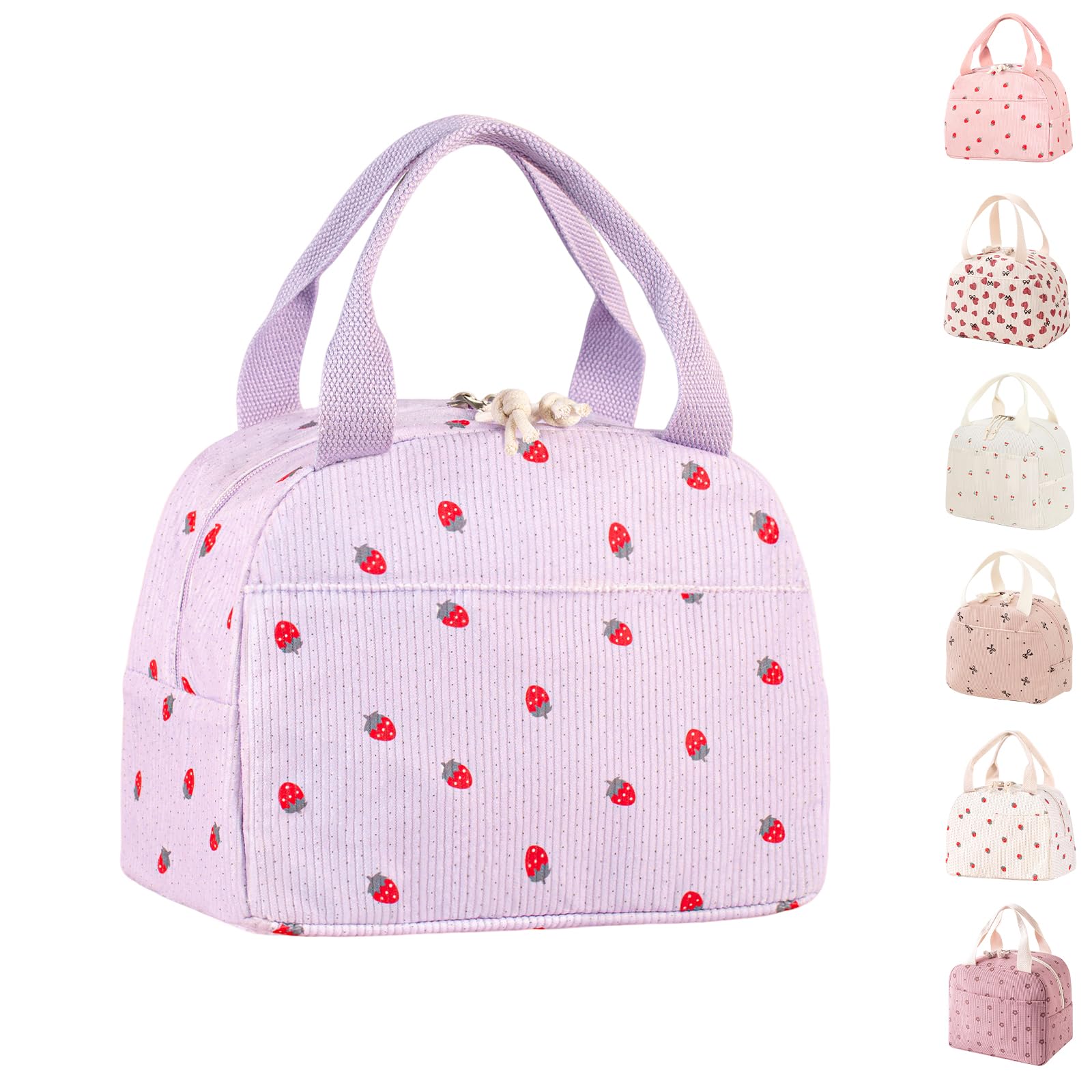 Lunch Bags for Women Insulated Cooler Lunch Bag Adults Kids Packed Lunch Box Tote Bag Cute Girls Ladies Lunch Bags for Work School Picnic Travel Beach Gifts for Women Her Wife Preppy Stuff — image 1
