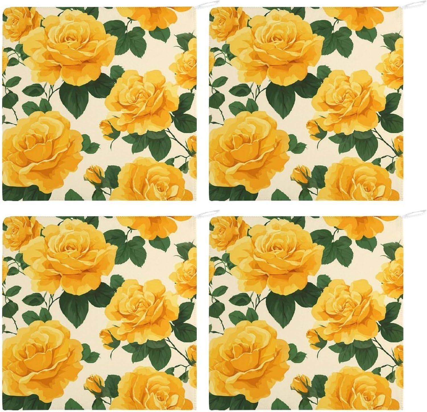 Roses Floral Hand Towels for Bathroom Handkerchief | Absorbent,with Hanging Loop,Kitchen Towels,for Home Hotel,Soft