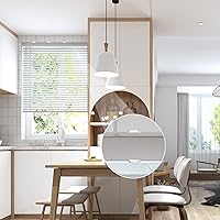 Vista 6 de 12 clips ocultos de plástico transparente de 2 pulgadas para persianas horizontales