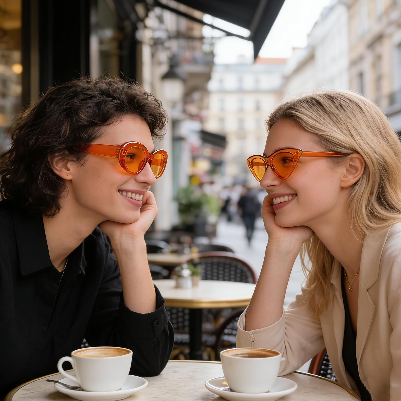 SUNOVELTIES Lot de 12 paires de lunettes de soleil orange classiques rétro pour fête, accessoires de costume, lunettes en vrac pour adulte unisexe
