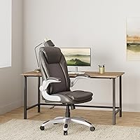 Vista 2 de Staples Sorina - Silla de cuero consolidado, color gris