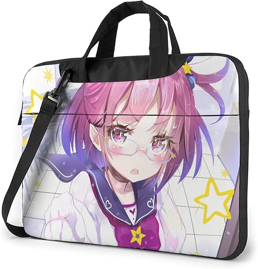Anime Illustration Theme Laptop Bag Laptop Menger Bag, Laptop Shoulder