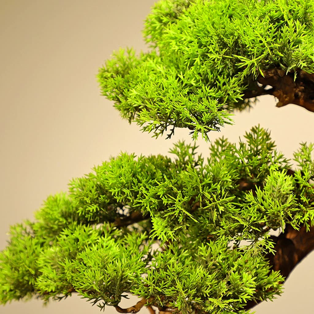 GUOQUN-SHOP Bonsai Pianta Bonsai Artistico Albero Decorazione della pianta Finta in Vaso in Vaso pianta Artificiale Pino for Il Giardino Home Decor (23.6x19.69in) Pianta Artificiale Bonsai